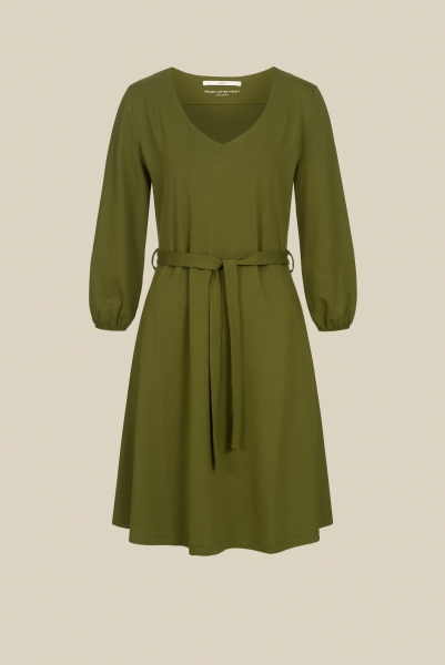 LANIUS Kleid mit Taillierung - olive